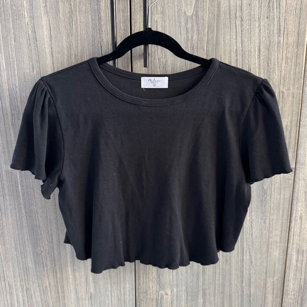 Belen Cropped short sleeve Top
